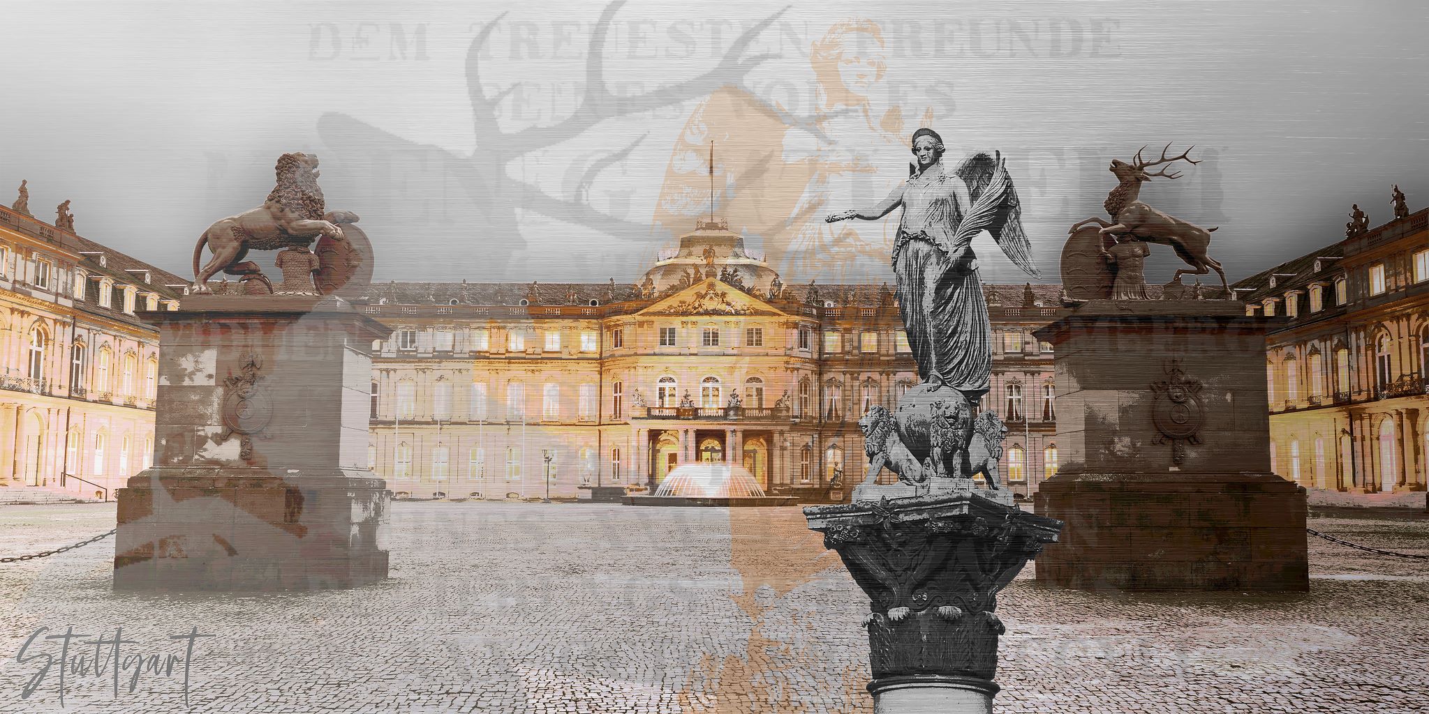 Stadtbild Stuttgart Neues Schloss