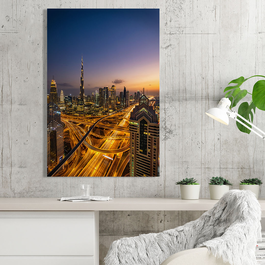 Dubai im Sonnenuntergang